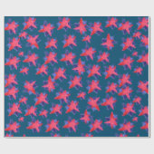 Roze kerstmis cadeaupapier (Vlak)