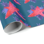 Roze kerstmis cadeaupapier (Rol Hoek)