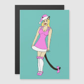 Roze Kerstmis catgirl (Voorkant / Achterkant)