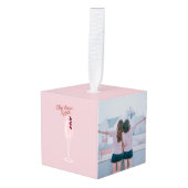 Roze kerstmis decoratie (Voorkant hoekig)