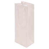 Roze Kerstmis Effen Kleur Wijn Cadeautas (Achterkant Gekanteld)