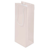 Roze Kerstmis Effen Kleur Wijn Cadeautas (Voorkant Gekanteld)