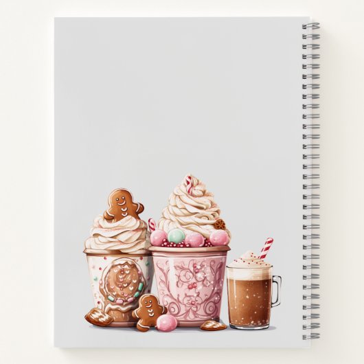 Roze Kerstmis Gingerbread Recept Boek (Achterkant)