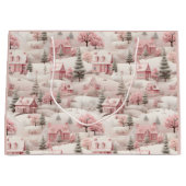  roze Kerstmis Groot Cadeauzakje (Voorkant)