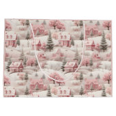  roze Kerstmis Groot Cadeauzakje (Achterkant)