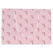 Roze kerstmis groot cadeauzakje (Achterkant)