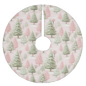  roze Kerstmis Kerstboom Rok (Voorkant)