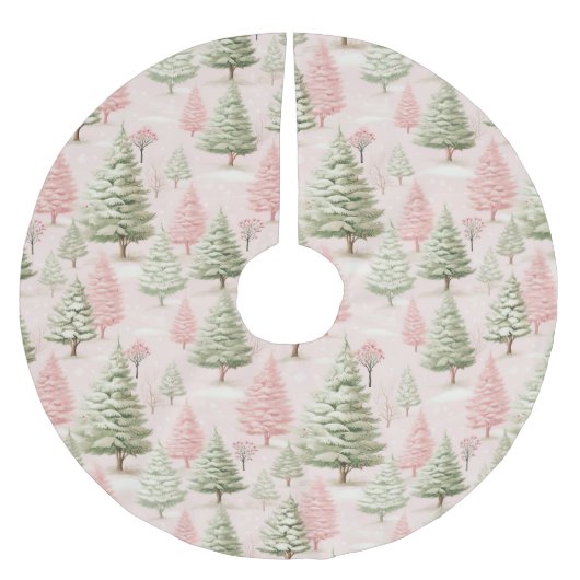  roze Kerstmis Kerstboom Rok (Voorkant)