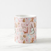 Roze Kerstmis  Koffiemok (Center)