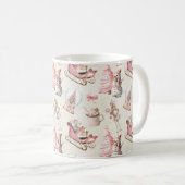 Roze Kerstmis  Koffiemok (Voorkant rechts)