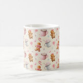 Roze Kerstmis  Koffiemok (Center)