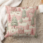 roze Kerstmis Kussen (Deken)