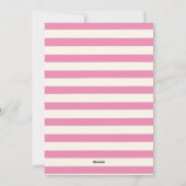 Roze Kerstmis lint foto Feestdagenkaart (Achterkant)