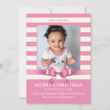 Roze Kerstmis lint foto