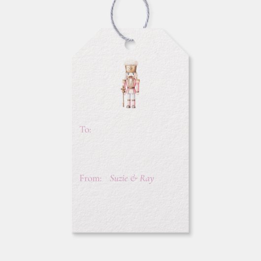 Roze kerstmis met de Nutnesskraker Cadeaulabel (Achterkant)