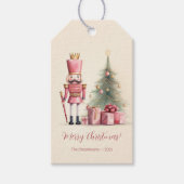 Roze kerstmis met de Nutnesskraker Cadeaulabel (Voorkant)