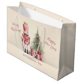 Roze kerstmis met de Nutnesskraker Groot Cadeauzakje (Voorkant Gekanteld)