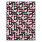 Roze Kerstmis Ornament Patroon 02 Tafelkleed (Voorkant)