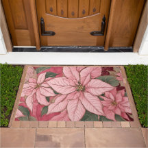 Roze Kerstmis Poinsettia Design