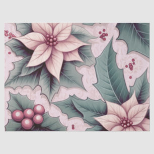 Roze Kerstmis Poinsettia Tissuepapier