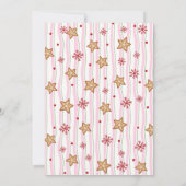 Roze Kerstmis Pyjama Verjaardag Kaart (Achterkant)
