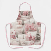  roze Kerstmis Schort (Voorkant)