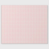 Roze Kerstmis Sneeuwvlok Cadeaupapier (Vlak)