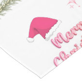 Roze Kerstmis Tafelloper (Hoek)