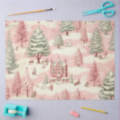  roze Kerstmis Tissuepapier (Craft)