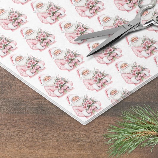 Roze Kerstmis Tissuepapier