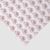 Roze Kerstmis Tissuepapier (Detail)