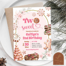 Roze Kerstmis Twee Zoete Winter 2e Verjaardag