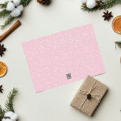 Roze Kerstmis Vijf Gnomen aangepaste Familie Feestdagenkaart