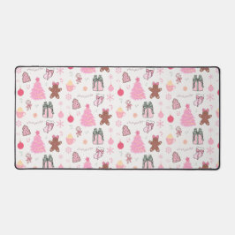 Roze Kerstmispatroon Bureaumat