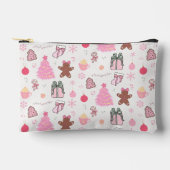 Roze Kerstmispatroon Etui (Voorkant)