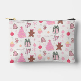 Roze Kerstmispatroon Etui