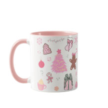 Roze Kerstmispatroon