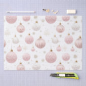 Roze Kerstmispatroon Tissuepapier (Craft)