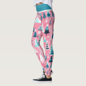 Roze Kerstmissen Leggings (Links)