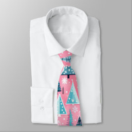 Roze Kerstmissen Stropdas