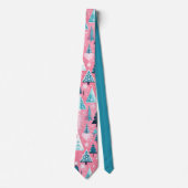 Roze Kerstmissen Stropdas (Voorkant)