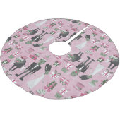 Roze Kerstmonsterbruid Frankenstein Kerstboom Rok (Gekanteld)