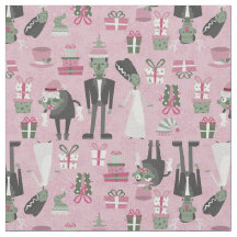 Roze Kerstmonsterbruid Frankenstein
