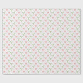 roze kerstpapier cadeaupapier (Vlak)