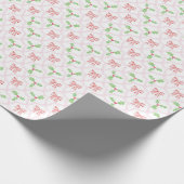  roze kerstpapier cadeaupapier (Hoek)