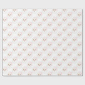  roze kerstpapier cadeaupapier (Vlak)