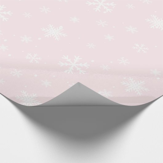 Roze kerstpapier cadeaupapier (Hoek)