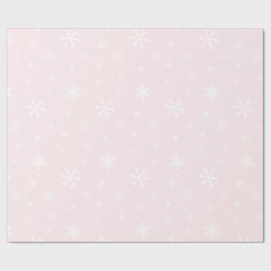 Roze kerstpapier cadeaupapier (Vlak)