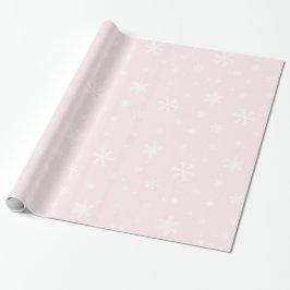 Roze kerstpapier cadeaupapier