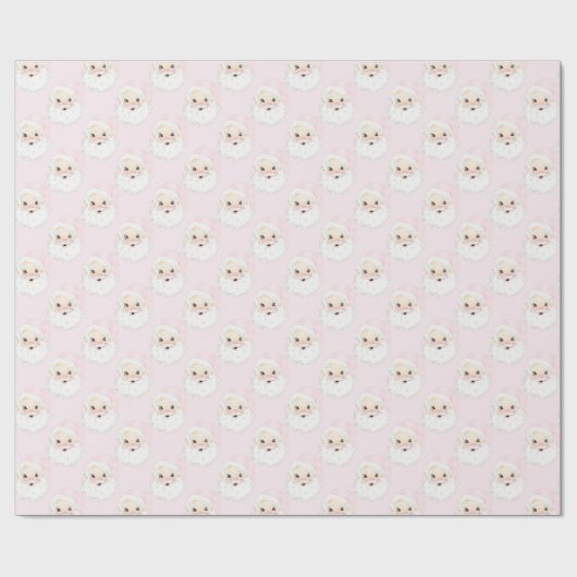  roze kerstpapier cadeaupapier (Vlak)